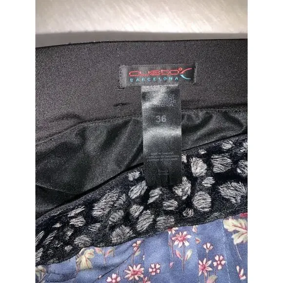 Y2K Custo Barcelona Pleated Floral Grunge Skirt Size 36 - Picture 3 of 5